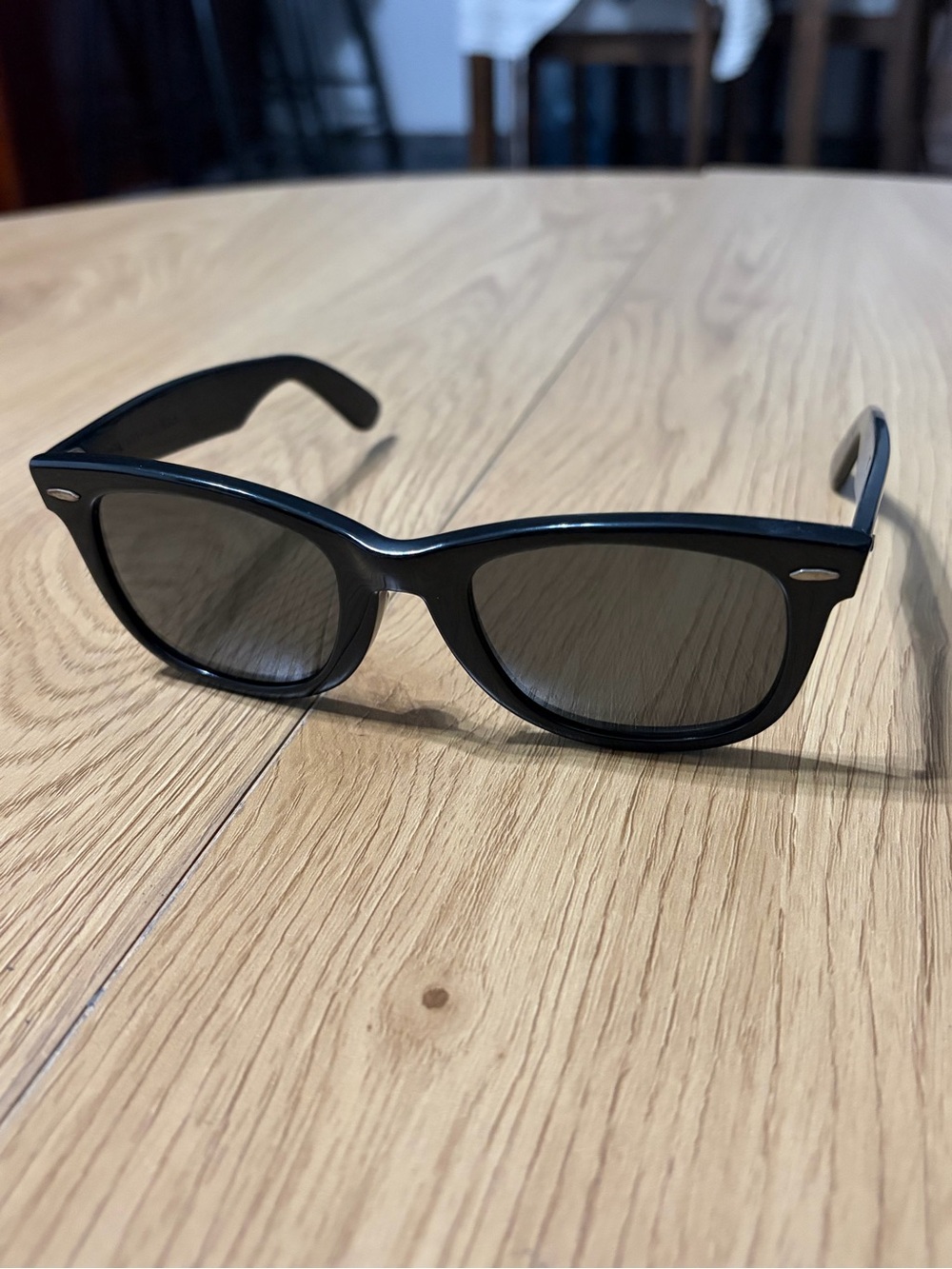 Ray-Ban B&L Bausch and Lomb Black Wayfarer Sunglasses for Men 50-22 Made in USA